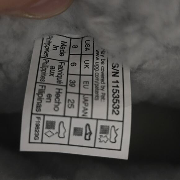 UGG CLASSIC MINI IRIDESCENT GLACIER GREY WOMEN'S BOOTS US SIZE 8 - Picture 7 of 8